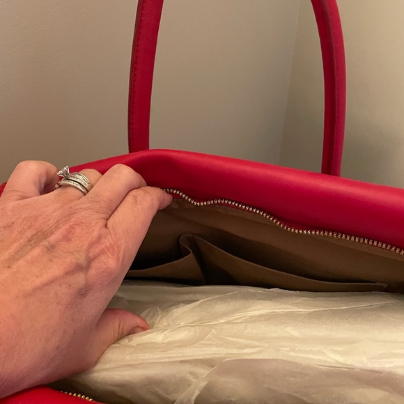 J Crew Large Handbag, Canvas and Leather NWT - Picture 10 of 14